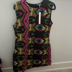 NWT Anthropologie colorful patterned dress, Size Medium